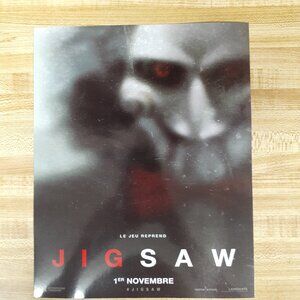 Jigsaw 8x10 French Glossy Mini Poster  Le Jeu Reprend  Saw Horror Movie Wall Art